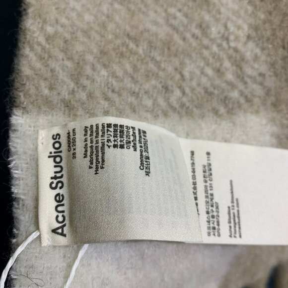 Acne Studios Mohair Check Scarf - Picture 6 of 7